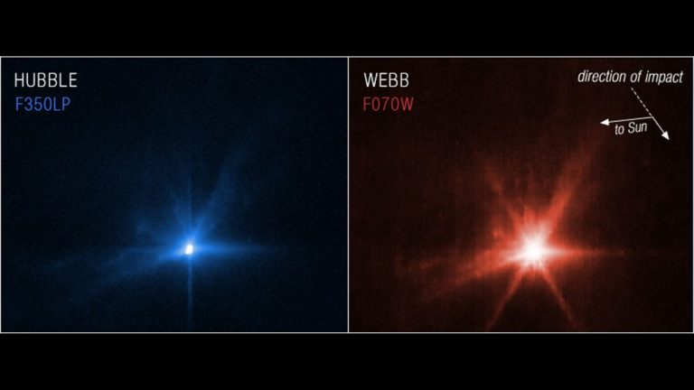 DART asteroid crash seen by James Webb, Hubble space telescopes (photos)_6336e904442bf.jpeg