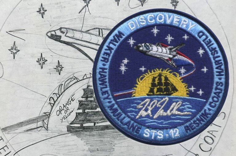 Son’s design for astronaut dad’s mission patch put into production 40 years later_64281acd523c5.jpeg