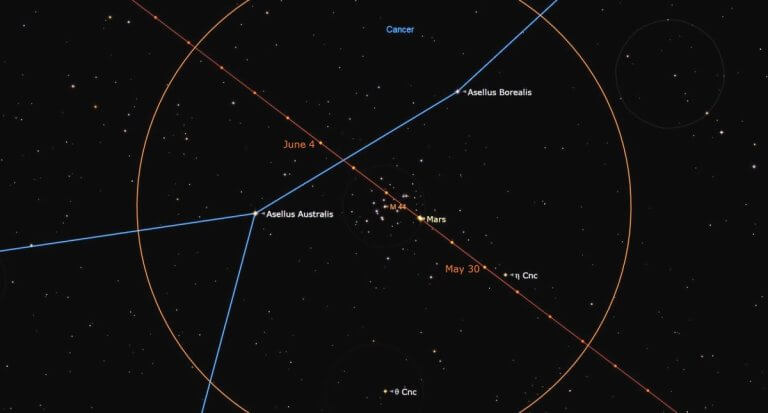 See Mars buzz the dense stars of the Beehive Cluster tonight_647b466ebcd24.jpeg