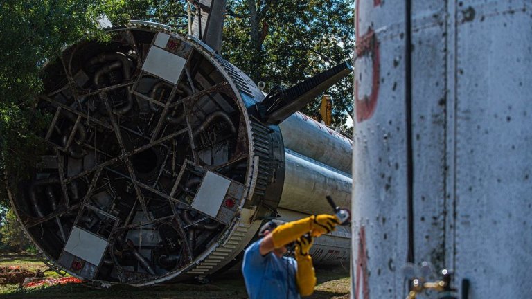 Apollo artifacts: NASA salvages parts from Alabama’s rest stop Saturn IB rocket_65328b731f407.jpeg