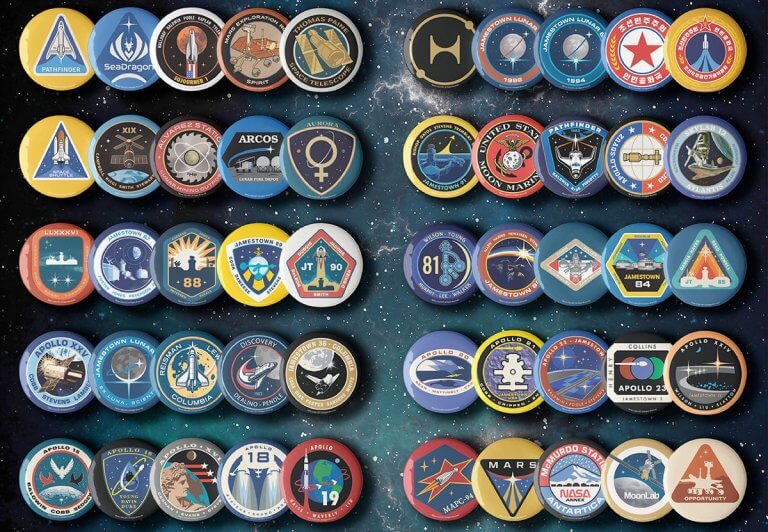 New collectible pin buttons depict ‘For All Mankind’ space mission patches_651f2dd275b6f.jpeg