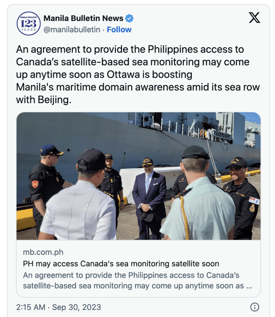 Philippines to use Canadian satellites to counter Chinese ‘dark’ tactics in territorial waters_65255ac17c07b.png