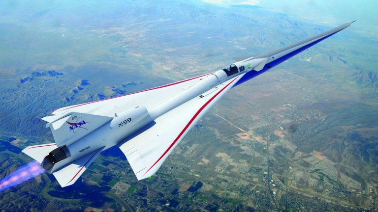 NASA’s X-59 ‘quiet’ supersonic jet heads for a new red, white and blue paint job_655a357589658.jpeg