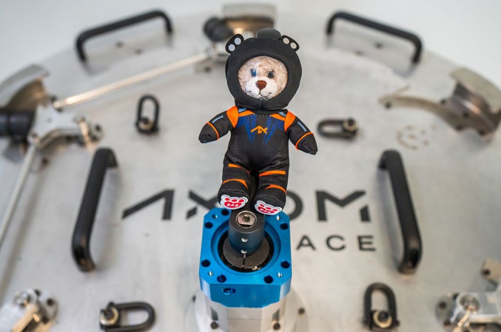 GiGi, Axiom’s spacesuit-clad Build-A-Bear zero-g indicator, returning to orbit on Ax-3_659d353e933a9.jpeg