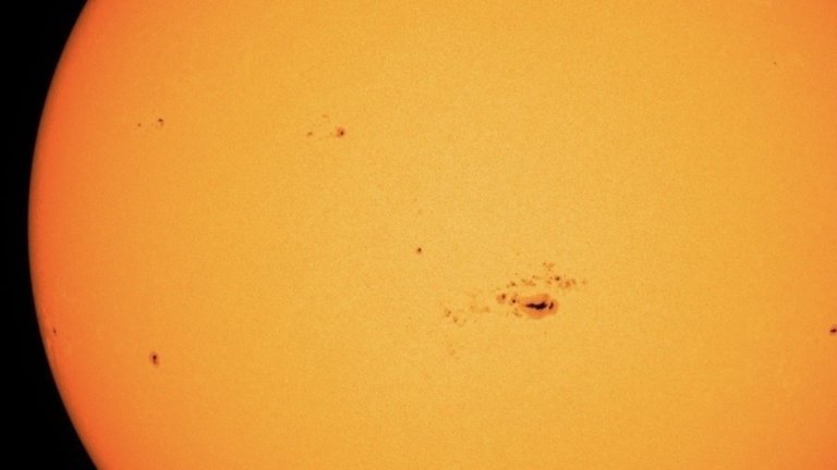 The sun has enormous spots right now. You might be able to see them._65cfcd39b767e.jpeg