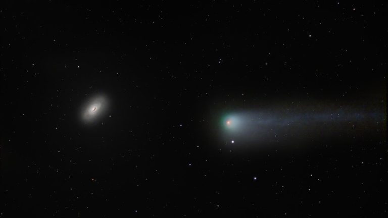 Astrophotographer captures Comet 13P/Olbers and the Black Eye Galaxy M64 in stunning detail (photo)_66d481620df79.jpeg