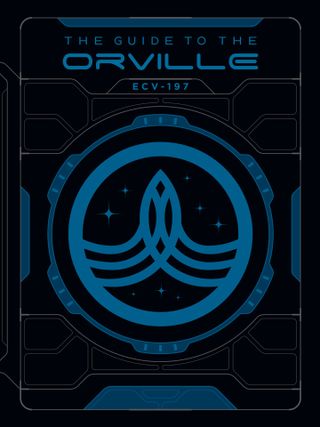 A blue and black cover for "The Guide to The Orville"