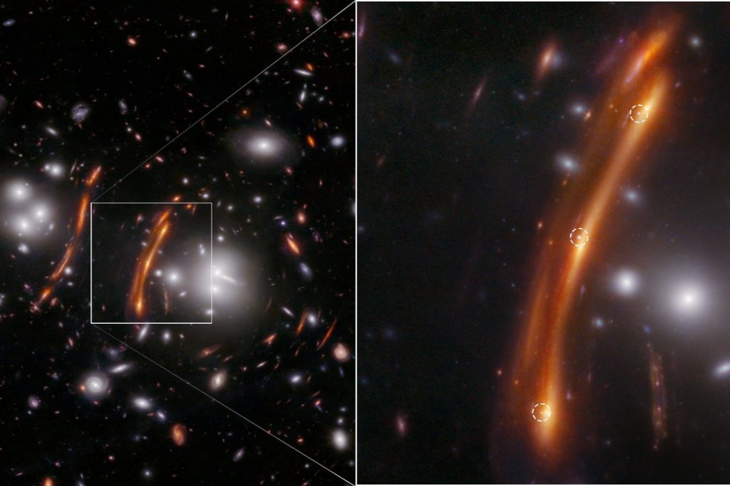 Webb Telescope Captures Supernova Appearing Three Times Due to Spacetime Bending_6709794bd1a58.jpeg