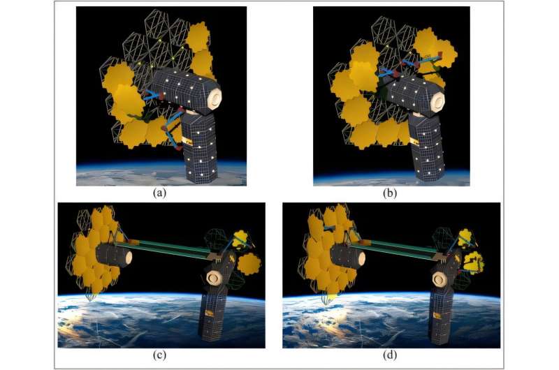 A space walking robot could build a giant telescope in space