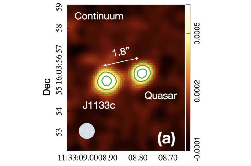 Astronomers discover a unique QSO-DSFG system