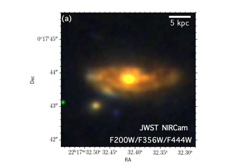 Observations explore the structure of a giant spiral galaxy