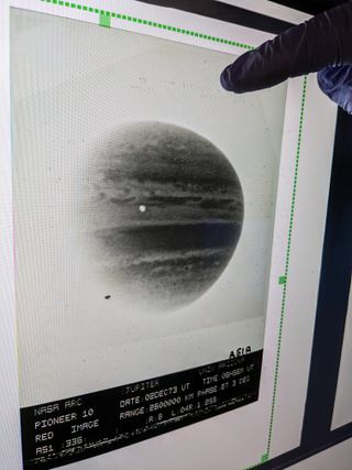 An image of Jupiter from the Pioneer 10 mission, contained within the NSSDCA archives.