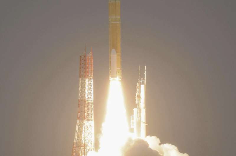 Japan launches a defense satellite carried by a new flagship H3 rocket