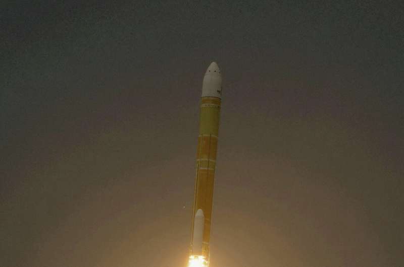 Japan launches a defense satellite carried by a new flagship H3 rocket