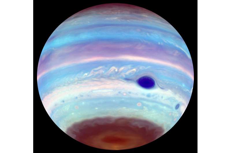 Magnetic tornado is stirring up the haze at Jupiter's poles