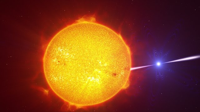 Artist’s impression video of the exotic binary star system AR Scorpii - YouTube