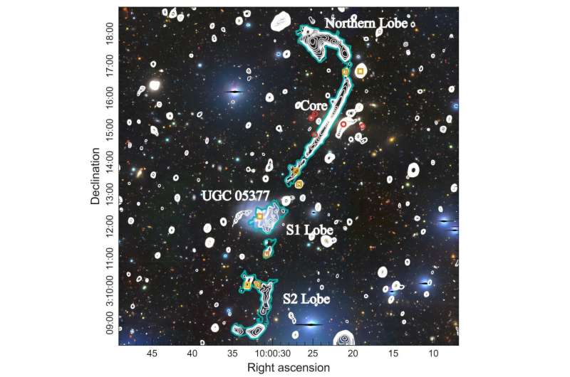 New giant radio galaxy discovered with MeerKAT