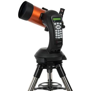 Celestron NexStar 4SE on a white background