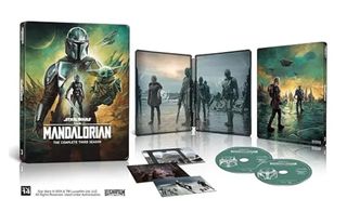 Image of the contents for "The Mandalorian" Season 3 4K Steelbook