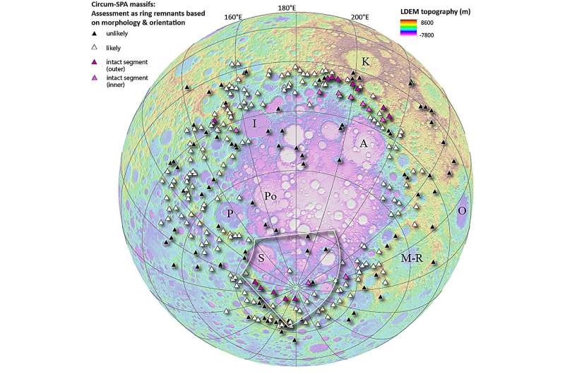 The moon's biggest and most ancient crater is more circular than previously thought