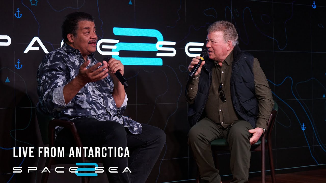 Space2Sea Voyage of Legends Antarctica: Conversation with William Shatner with Neil deGrasse Tyson - YouTube